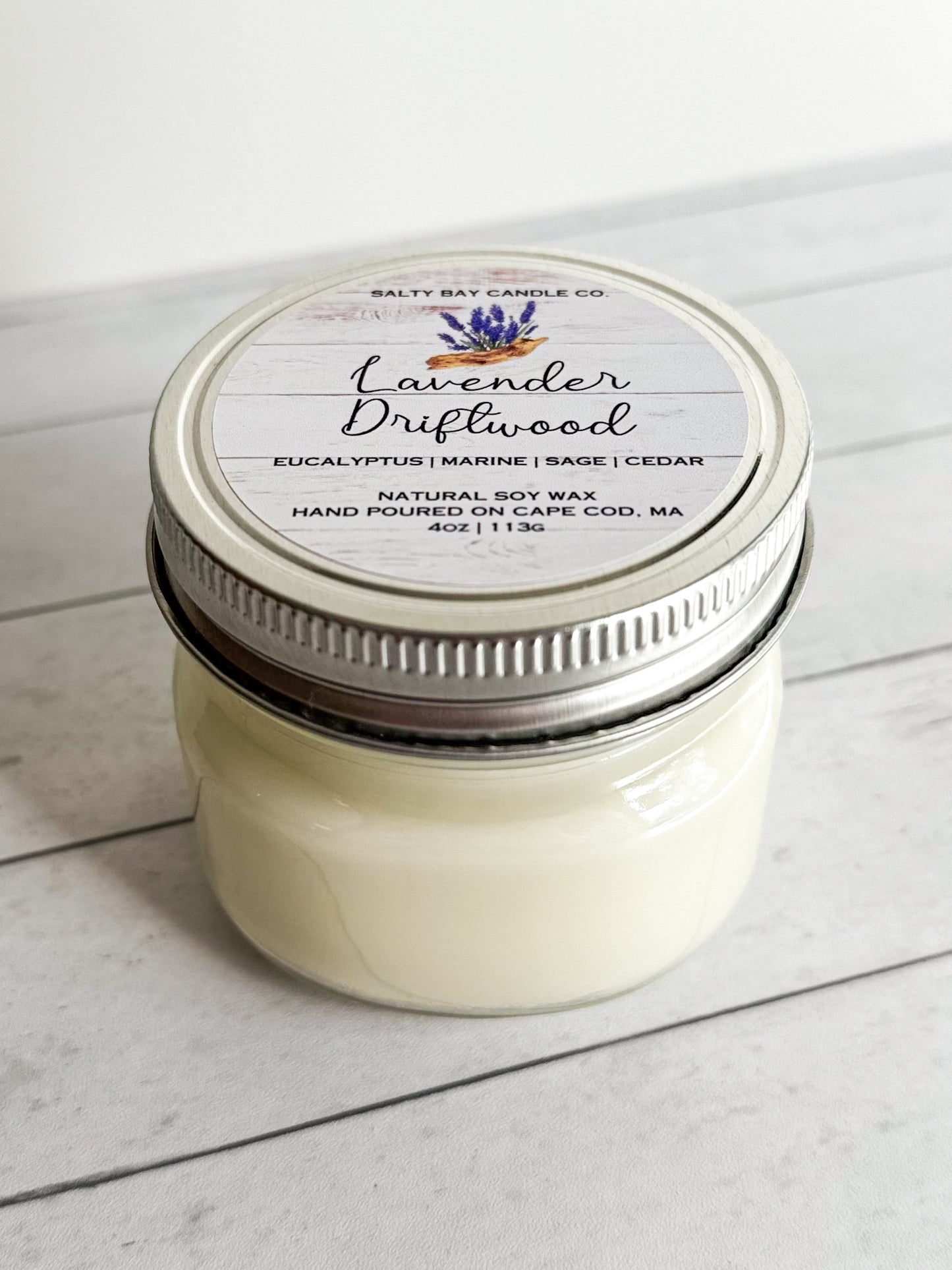 Lavender Driftwood 4oz Soy Candle