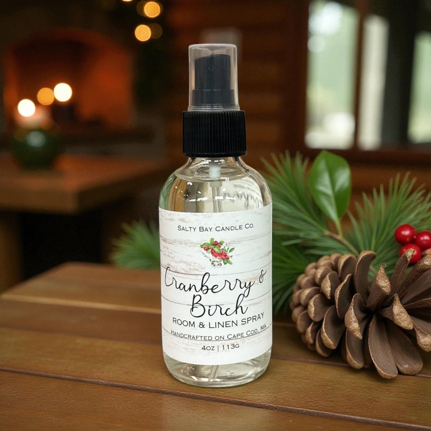 Cranberry & Birch 4oz Room & Linen Spray