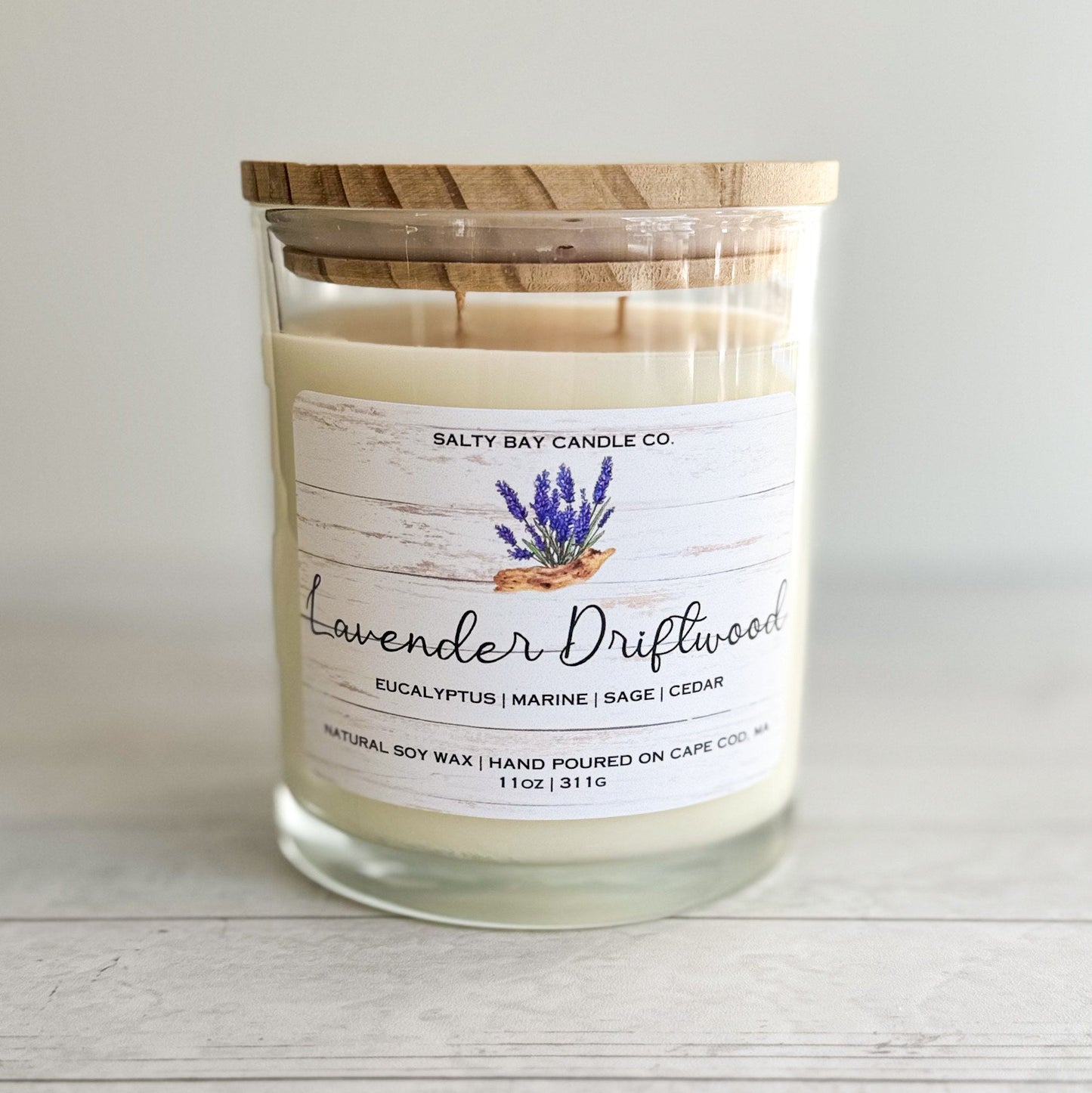 Lavender Driftwood 11oz Soy Candle