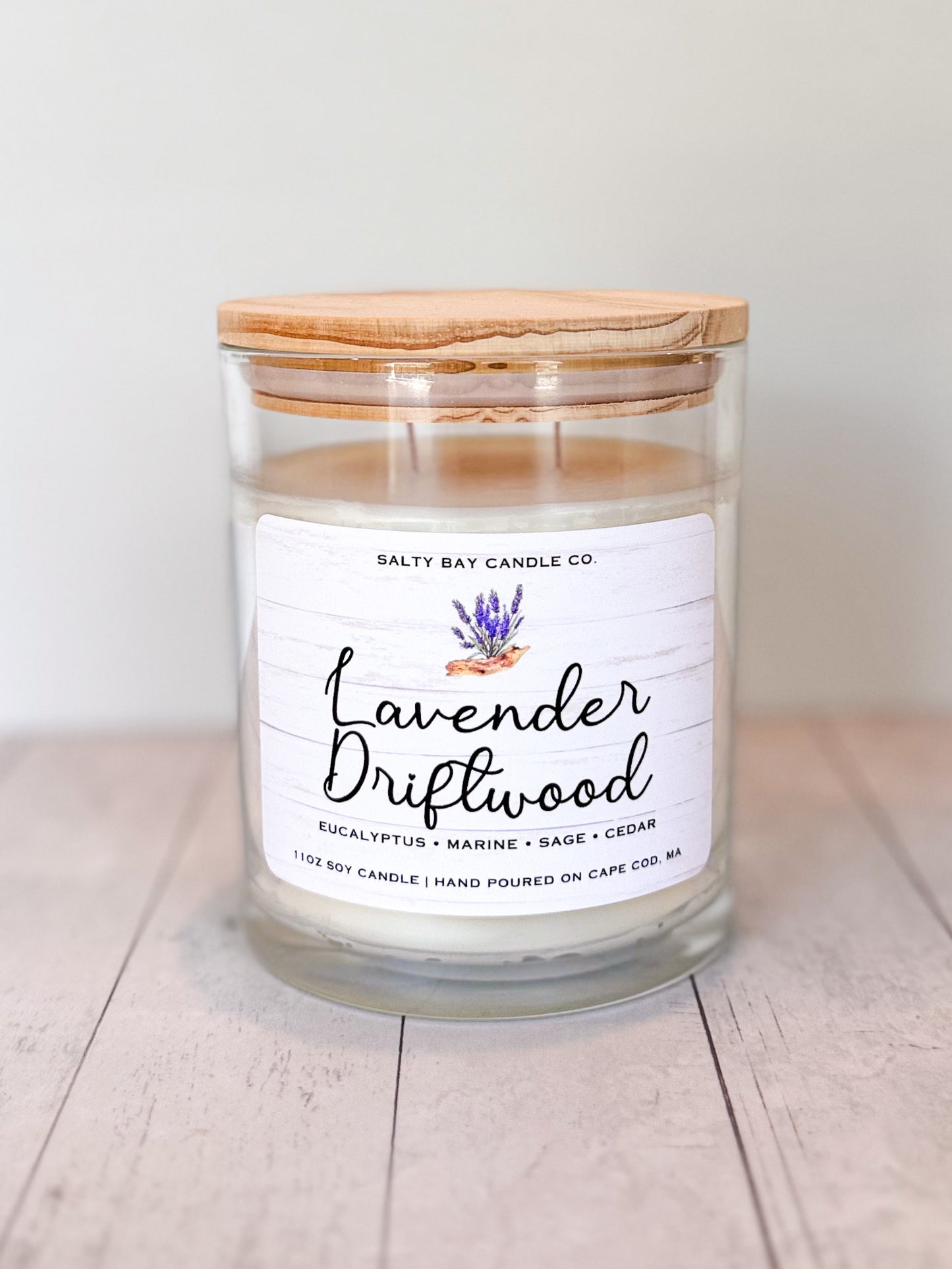 Lavender Driftwood 11oz Soy Candle