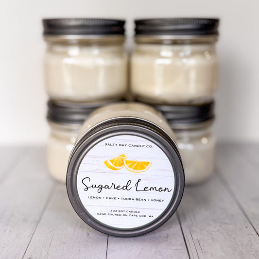 Sugared Lemon 4oz Soy Candle