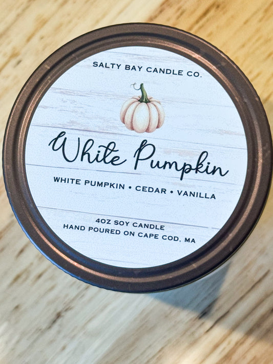 White Pumpkin 4oz Soy Candle