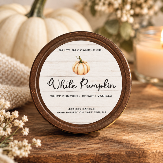 White Pumpkin 4oz Soy Candle