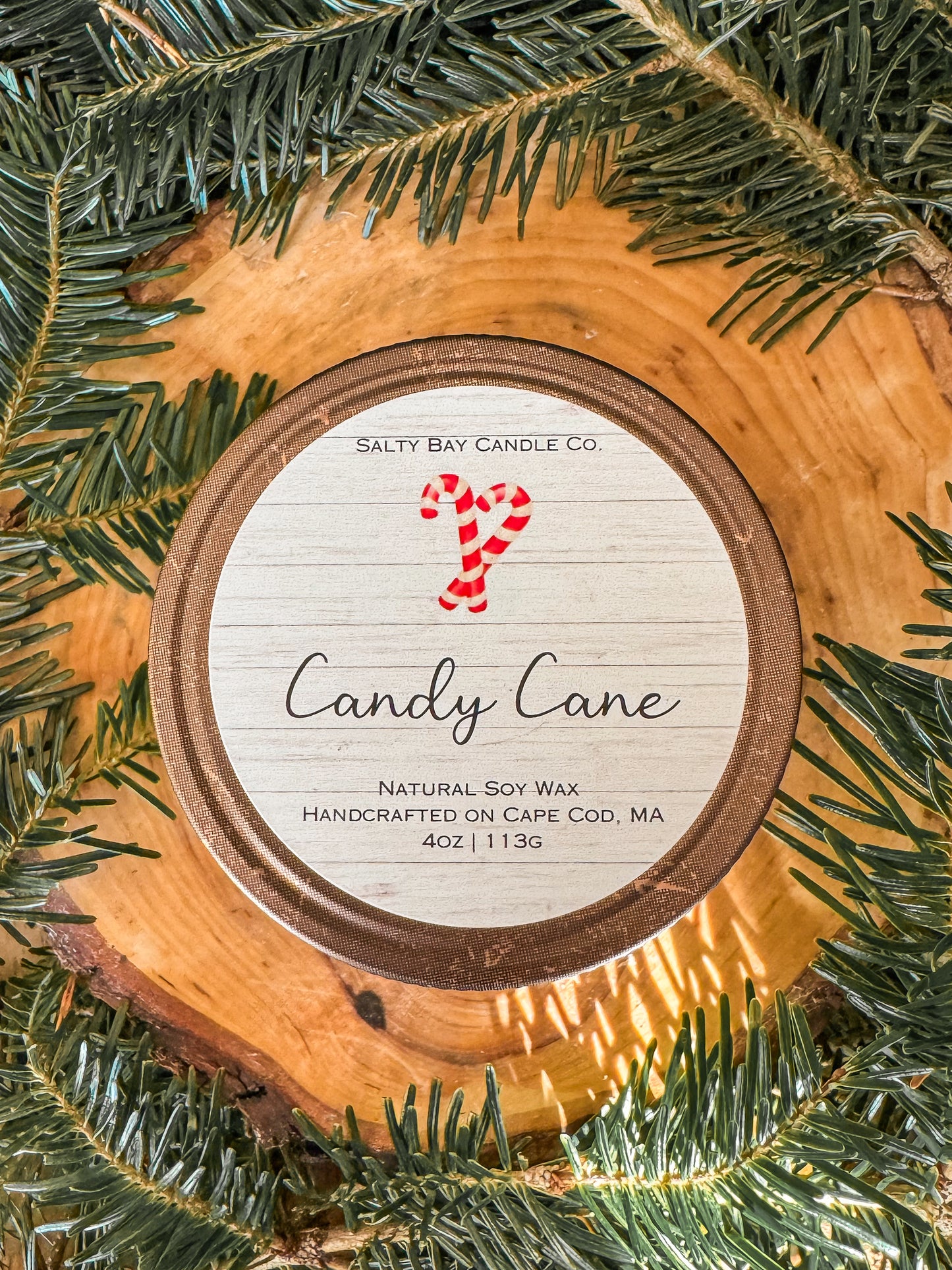 Candy Cane Soy Candle