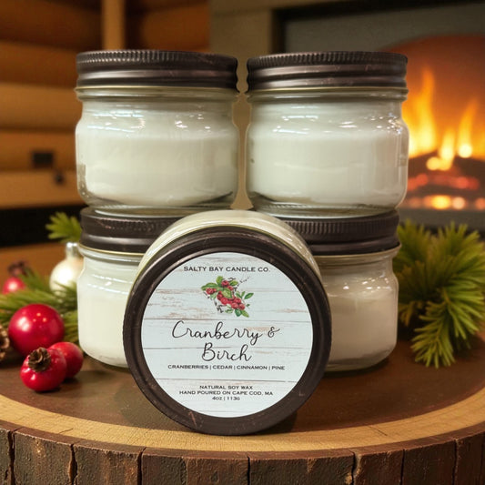 Cranberry & Birch 4oz Soy Candle