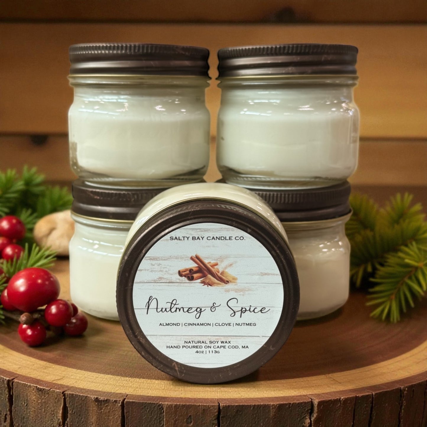 Nutmeg & Spice 4oz Soy Candle
